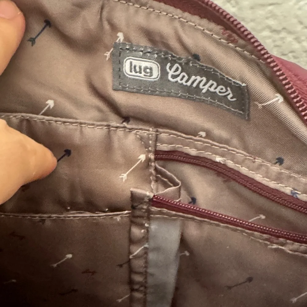 Lug Deep Purple Quilted Shoulder Diaper Bag